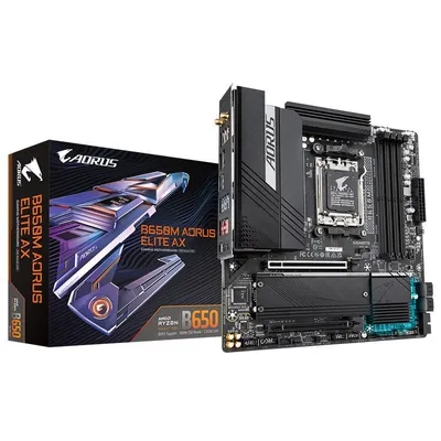 GIGABYTE B650M AORUS ELITE AX Motherboard AMD B650 Sockel AM5 micro ATX