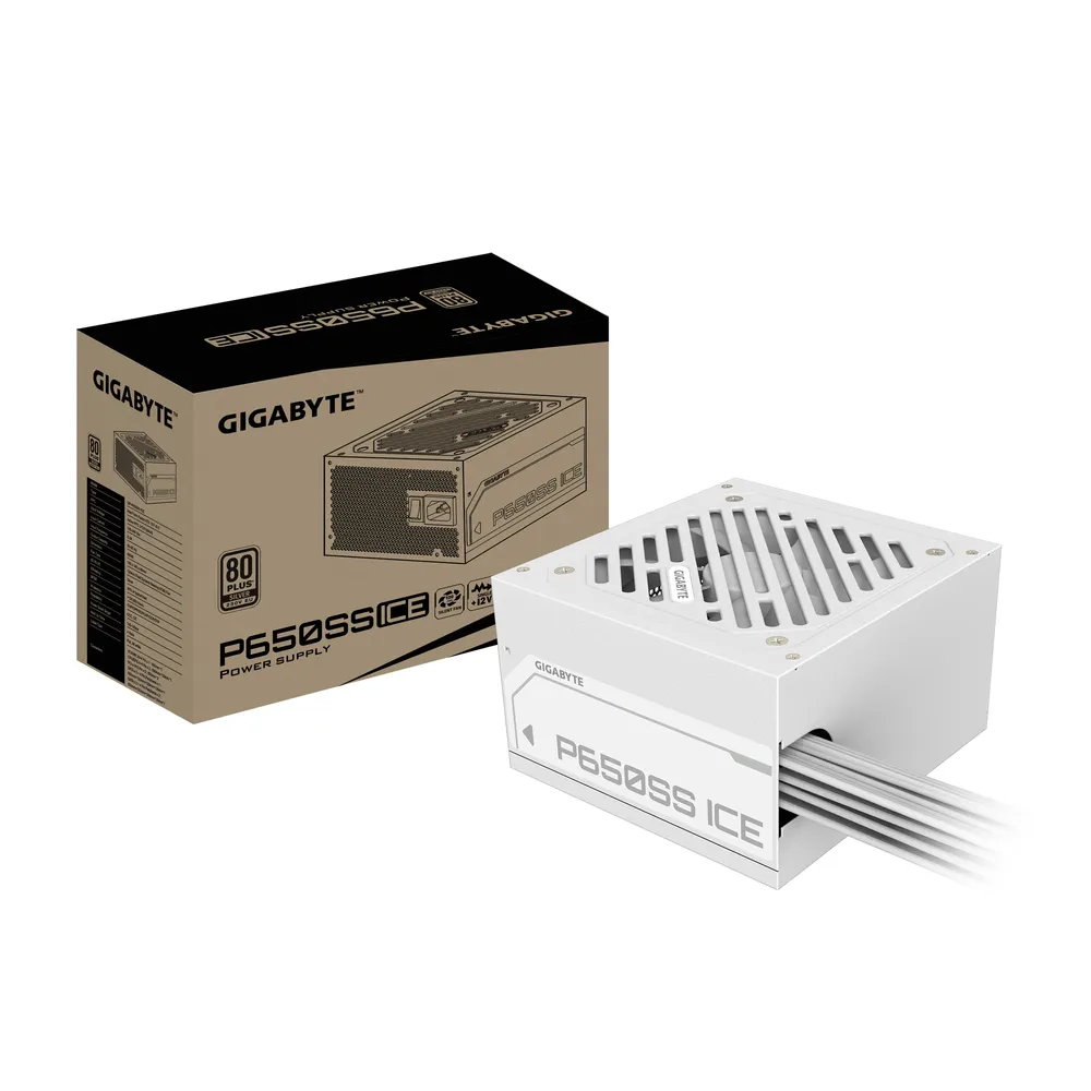 Gigabyte 650W 80 PLUS Silver ATX 3.0 PCIe 5.0 Netzteil, weiß, nicht modular