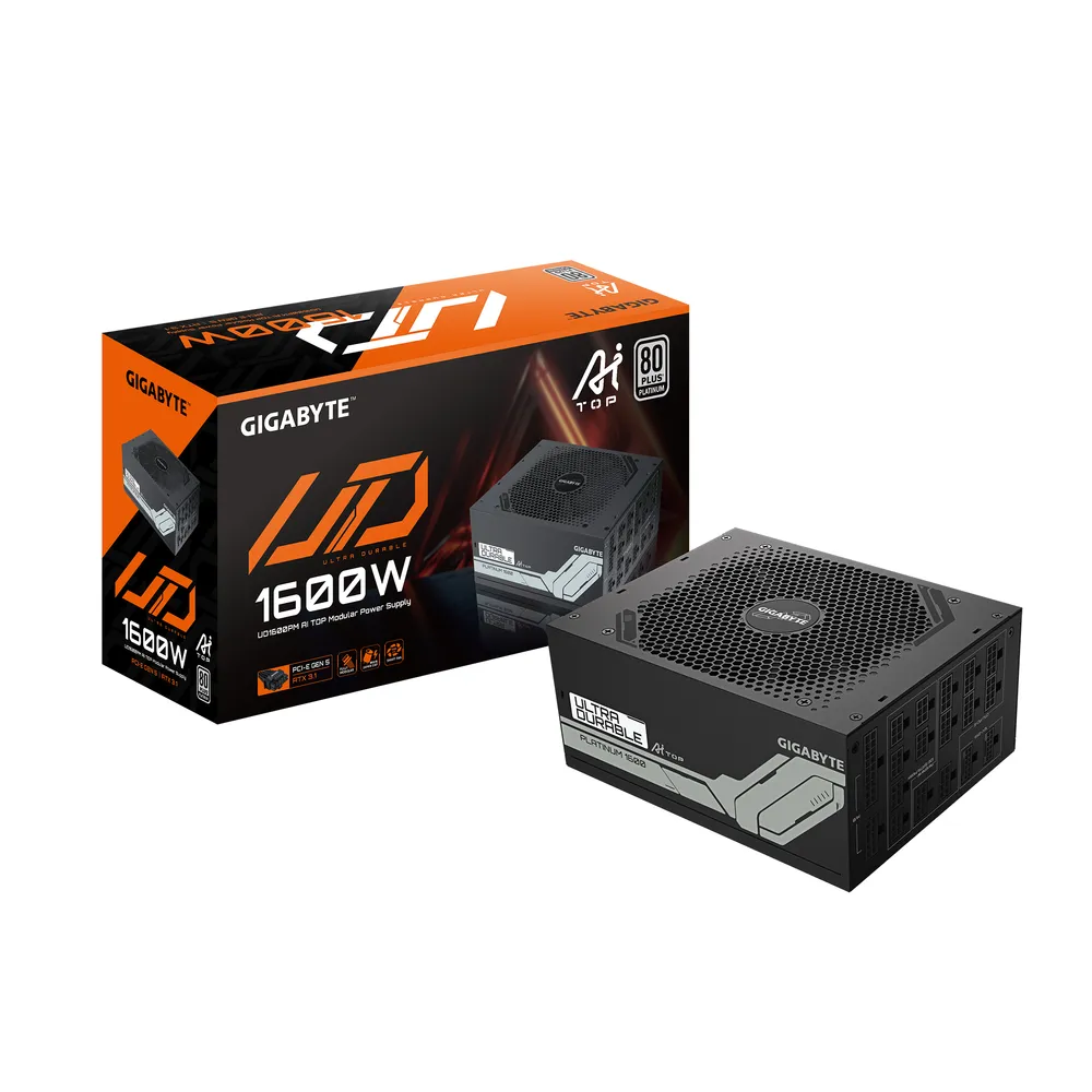 Fuente de Alimentación Gigabyte UD1600PM PG5 AI TOP 1600W 80 PLUS Platinum modular