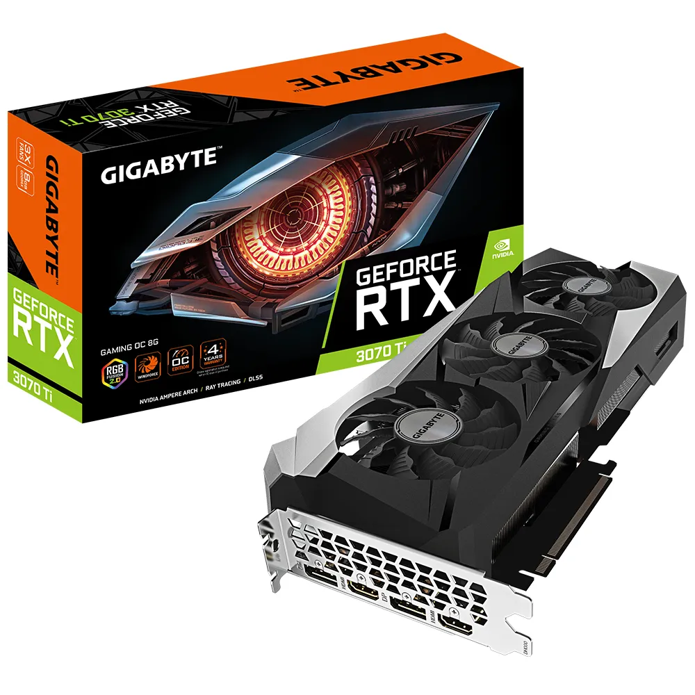 Grafikkarte Gigabyte GeForce RTX 3070 Ti GAMING OC 8GB GDDR6X
