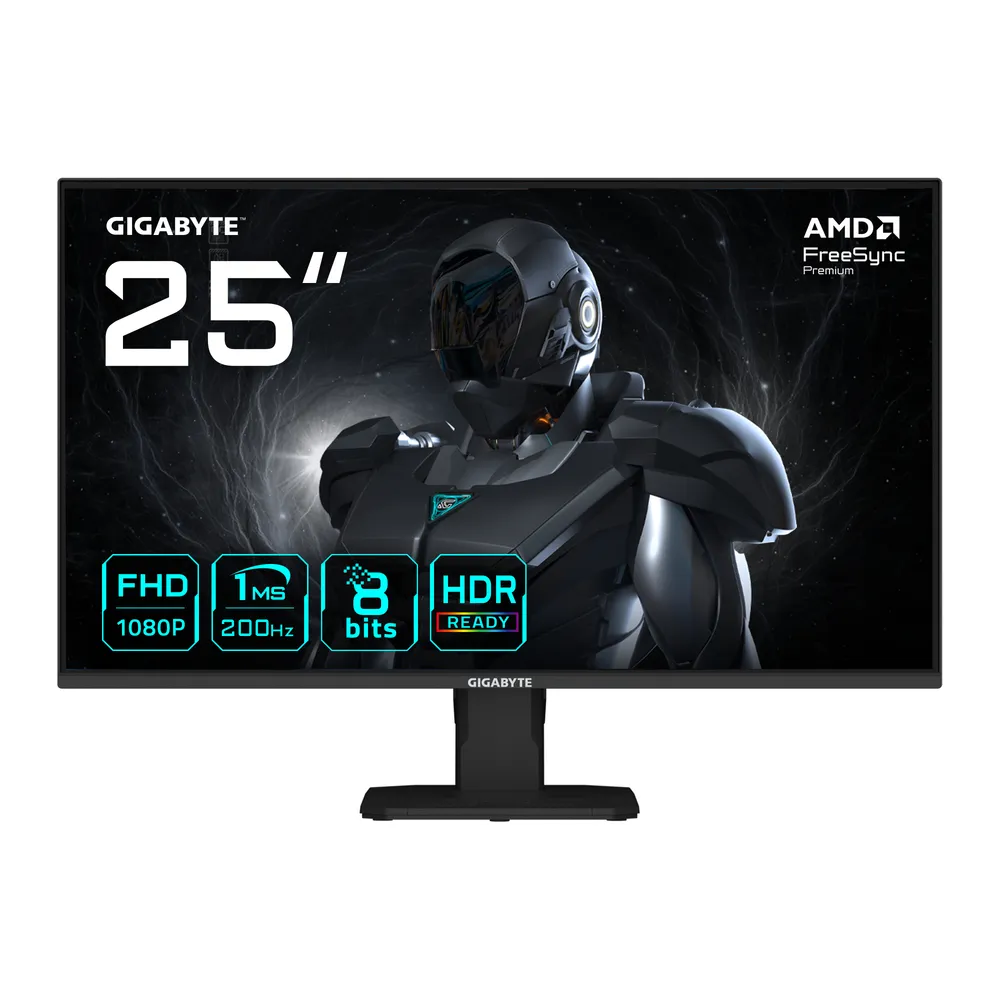 Monitor Gigabyte GS25F2 25" FullHD 200Hz SS-IPS 1 ms HDR10 Lautsprecher Matt VESA