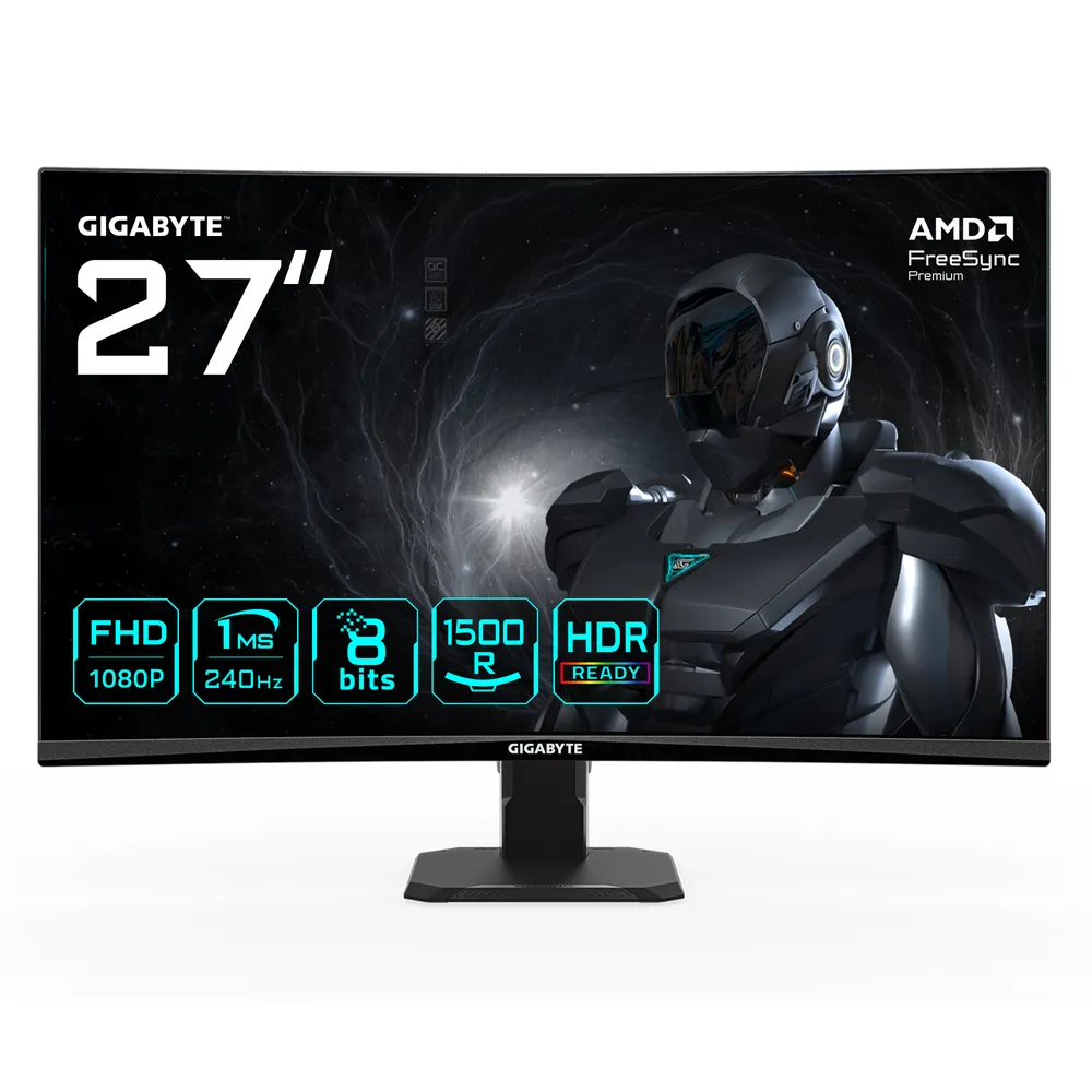 Monitor GIGABYTE GS27FC2 27" FullHD 240Hz VA Curved 1ms HDR Ready