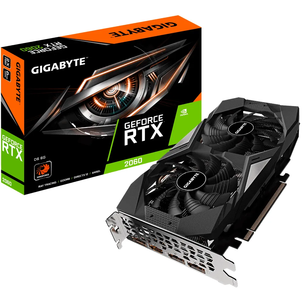 Gigabyte GeForce RTX 2060 D6 6 GB GDDR6 Rev 2.0