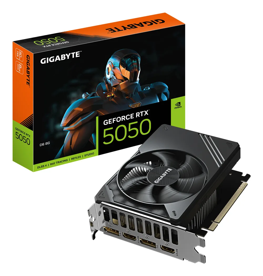 Tarjeta Gráfica GIGABYTE GeForce RTX 5050 8GB GDDR6 Reflex 2 RTX AI DLSS4