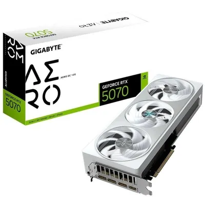 Grafikkarte Gigabyte GeForce RTX 5070 AERO OC 12GB GDDR7 Reflex 2 RTX AI DLSS4