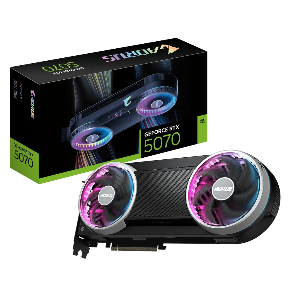Grafikkarte Gigabyte AORUS GeForce RTX 5070 INFINITY 12GB GDDR7 Reflex 2 RTX AI DLSS4