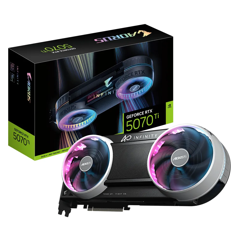 Grafikkarte Gigabyte AORUS GeForce RTX 5070 Ti INFINITY 16GB GDDR7 Reflex 2 RTX AI DLSS4