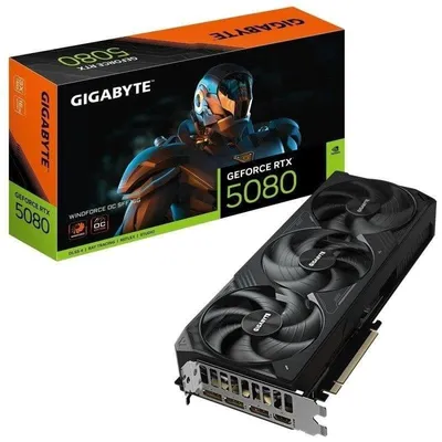 Grafikkarte Gigabyte GeForce RTX 5080 WINDFORCE OC SFF 16GB GDDR7 Reflex 2 RTX AI DLSS4
