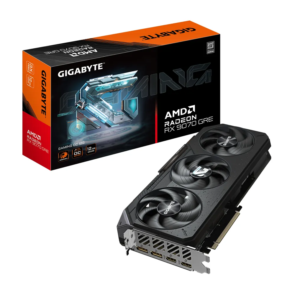 Gigabyte Radeon RX9070 GRE Gaming 12GB GDDR6 2xHDMI 2xDP