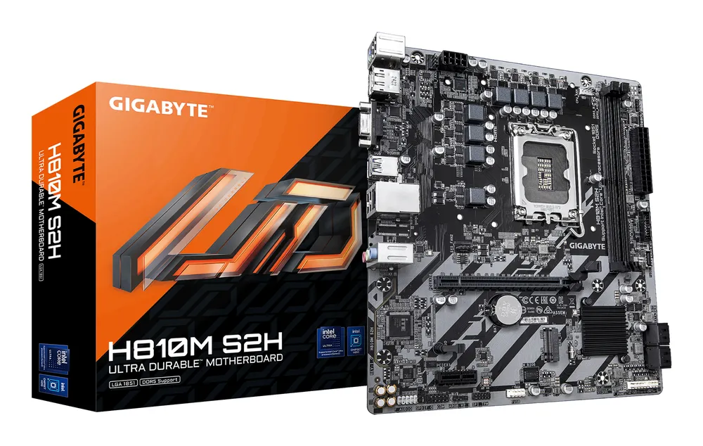 Mainboard Gigabyte H810M S2H LGA1851 DDR5 PCIe 4.0 M.2 Micro ATX