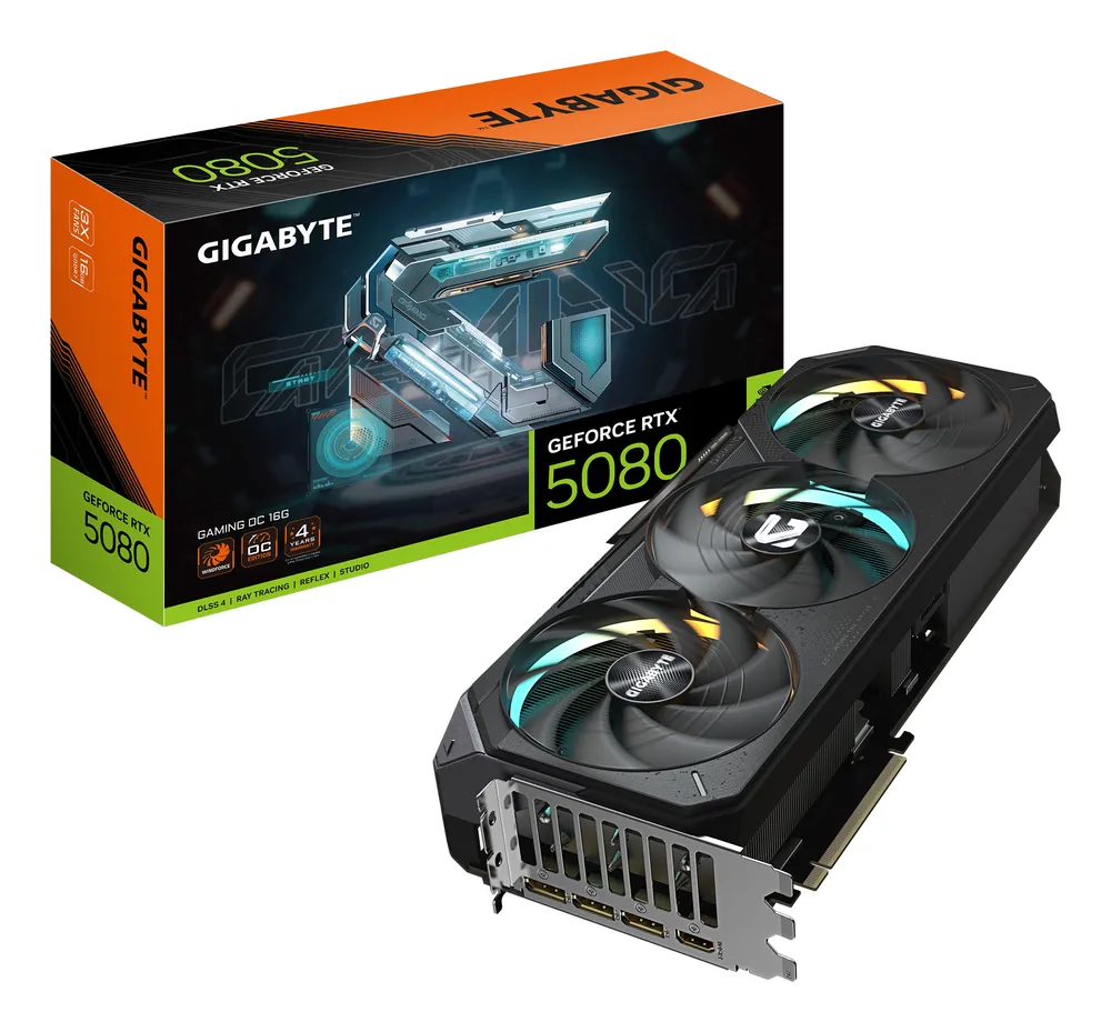 GIGABYTE GeForce RTX 5080 Gaming OC 16G | gv-n5080gaming oc-16gd | 16GB GDDR7 - 1x HDMI