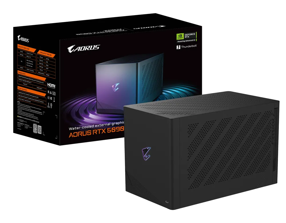 GIGABYTE AORUS RTX 5090 AI BOX | gv-n5090ixeb-32gd | GeForce RTX 5090 - 1x TB 5