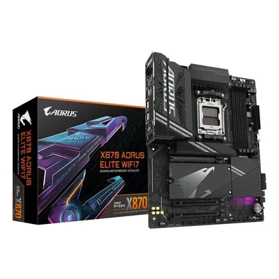 Motherboard Gigabyte X870 AORUS ELITE WIFI7 AMD X870 AM5 DDR5 ATX WiFi 7 USB4 2.5GbE RGB