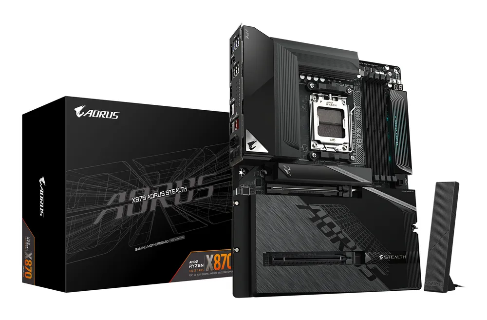 Motherboard Gigabyte X870 AORUS STEALTH AMD X870 AM5 DDR5 ATX WiFi 7 USB4 5GbE