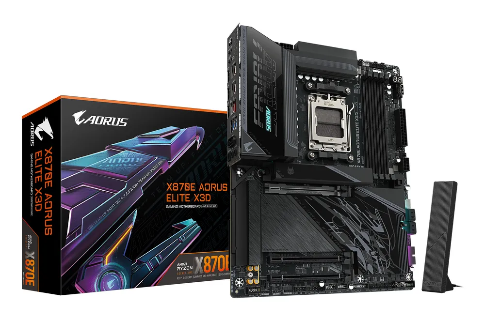 Motherboard Gigabyte X870E AORUS ELITE X3D X870E AM5 DDR5 ATX WiFi 7 USB4 PCIe 5.0 RGB