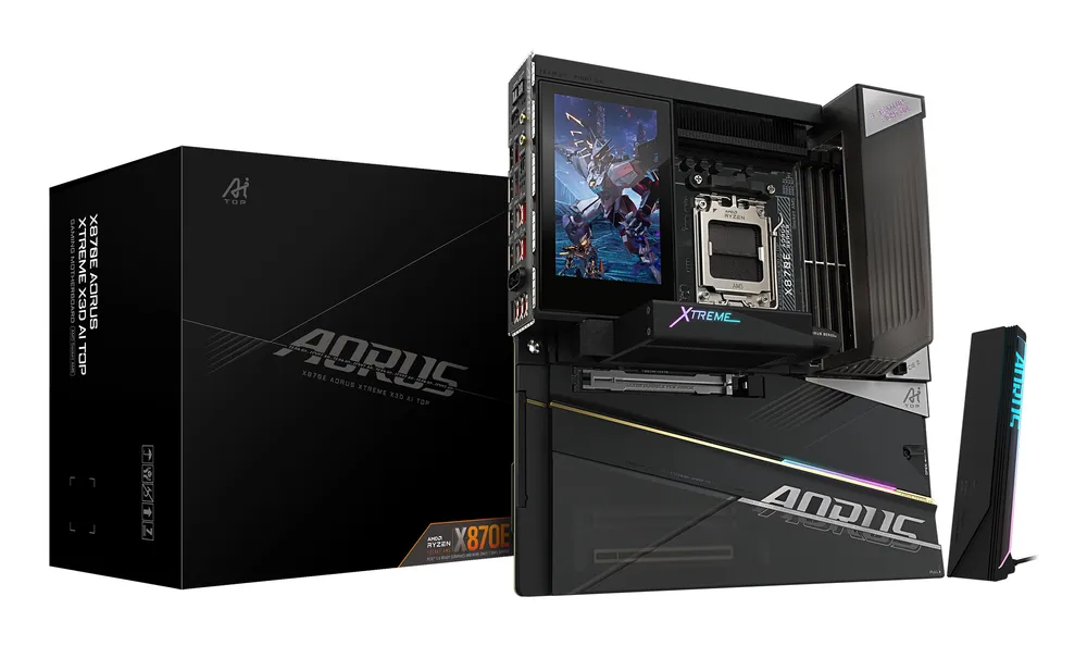 Motherboard Gigabyte X870E AORUS XTREME X3D X870E AM5 DDR5 E-ATX WiFi 7 10GbE USB4 RGB
