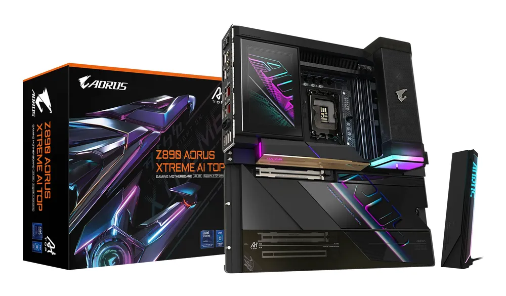 Placa Base Gigabyte Z890 Intel LGA 1851 E-ATX AORUS XTREME AI TOP PCIe 5.0 DDR5 Wi-Fi 7 Thunderbolt 5
