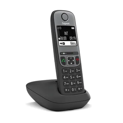 Telefon Gigaset AS690 DECT Schnurlos Lautsprecher 100 Kontakte Schwarz Grau