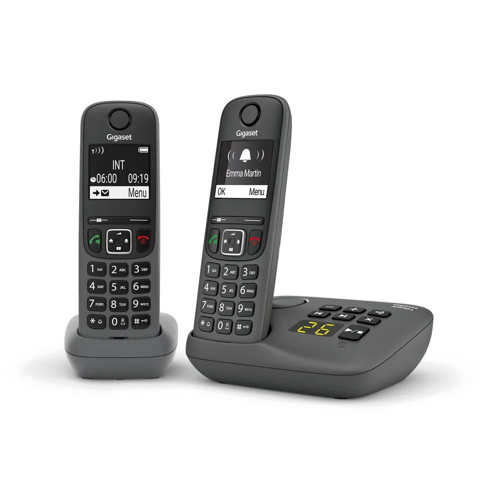 AE690A Duo Anthrazit Schnurloses Telefon