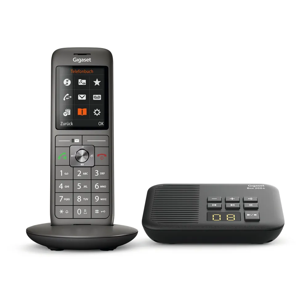 CL660A mit Box 200 anthrazit Schnurloses Telefon