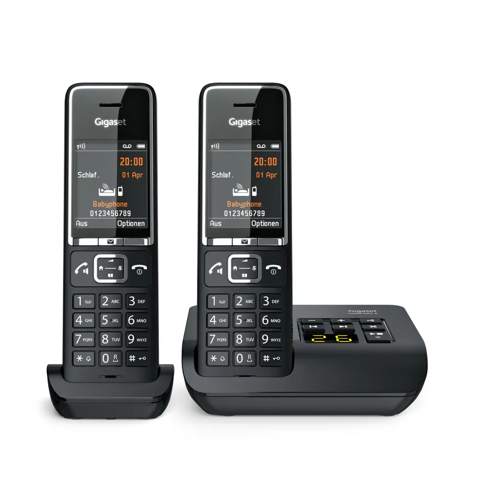 COMFORT 550A Duo Schwarz Schnurloses Telefon