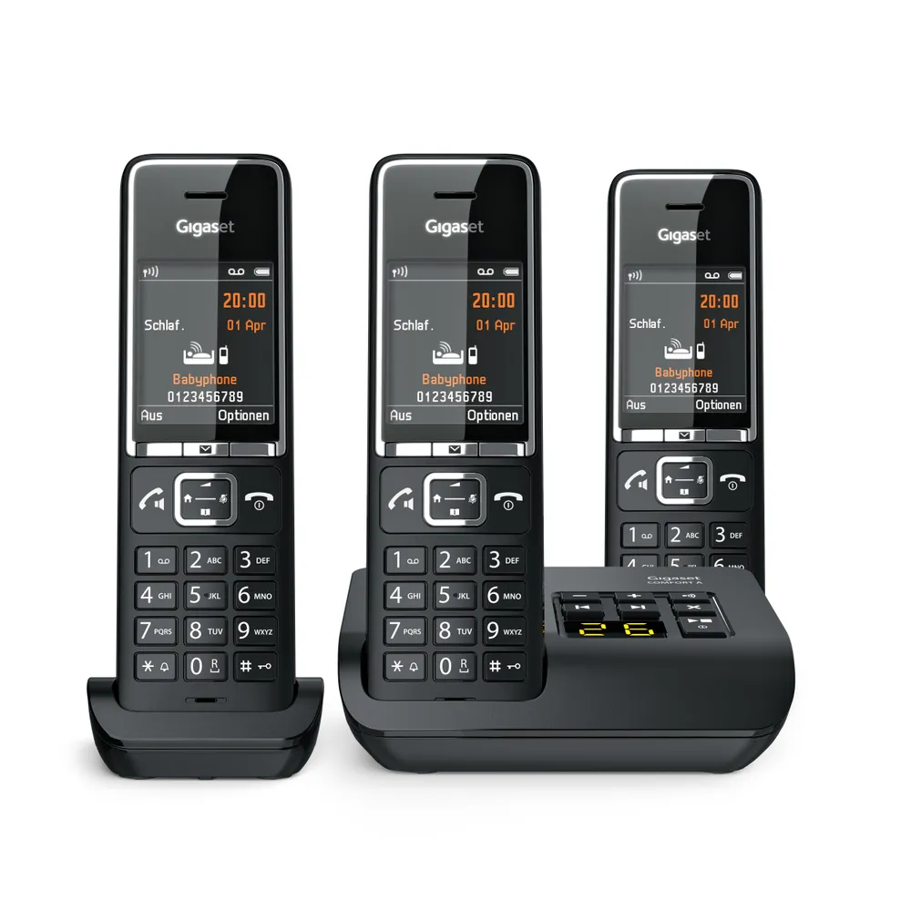 COMFORT 550A Trio schwarz Schnurloses Telefon