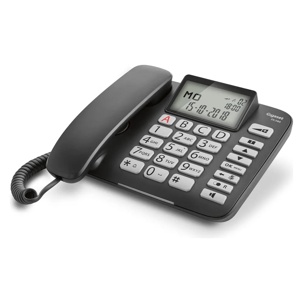 DL 580 schwarz Schnurgebundenes Telefon