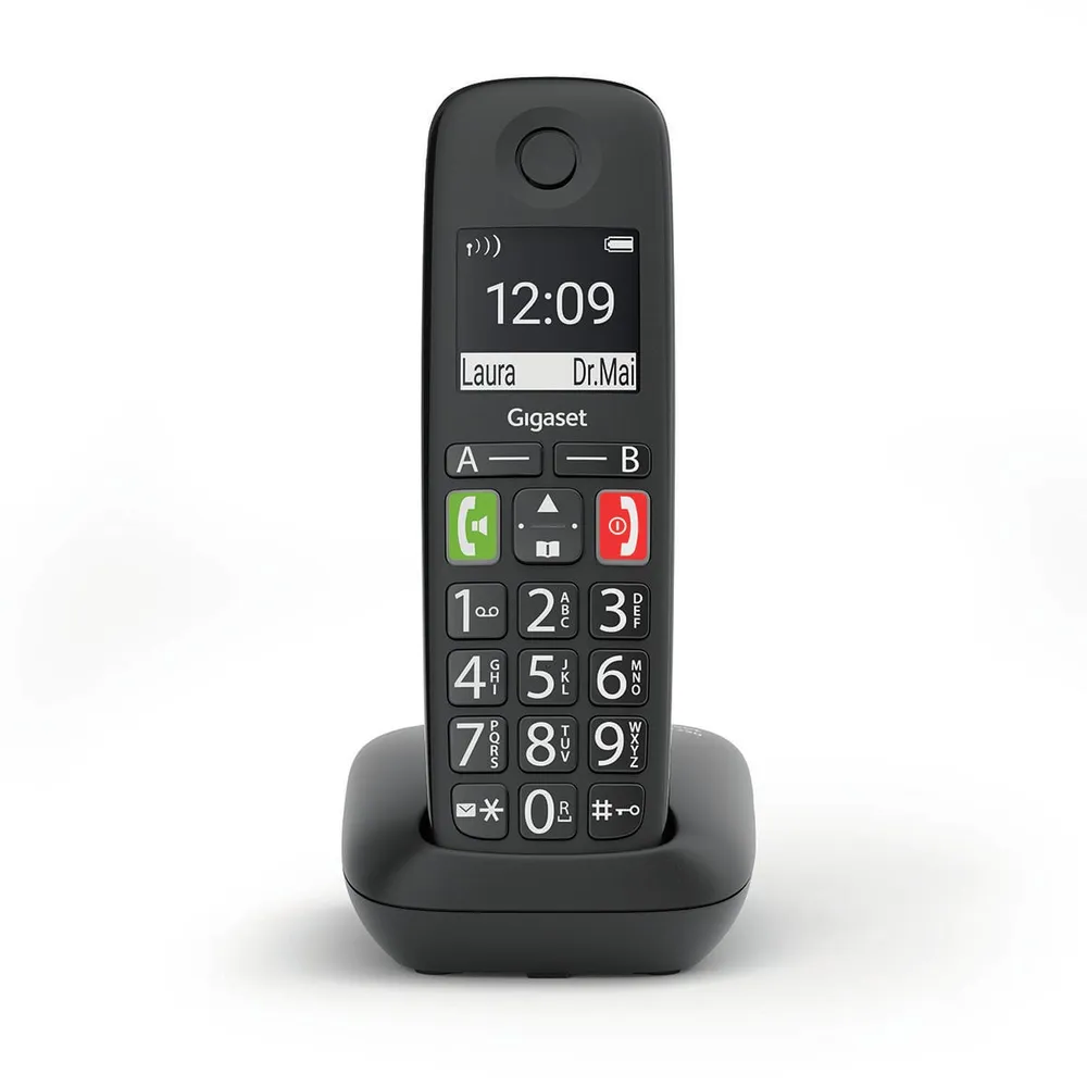 E290 schwarz Schnurloses Telefon
