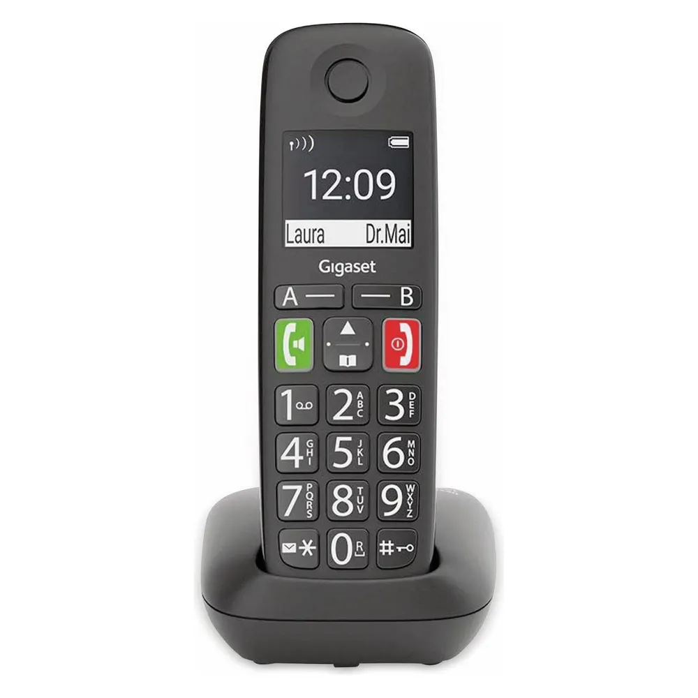 E290 schwarz Schnurloses Telefon