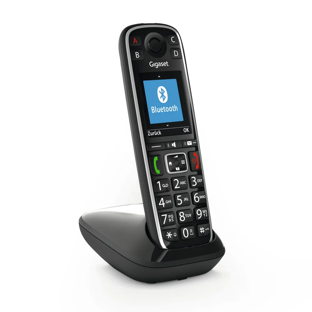 E720A Schwarz Schnurloses Telefon