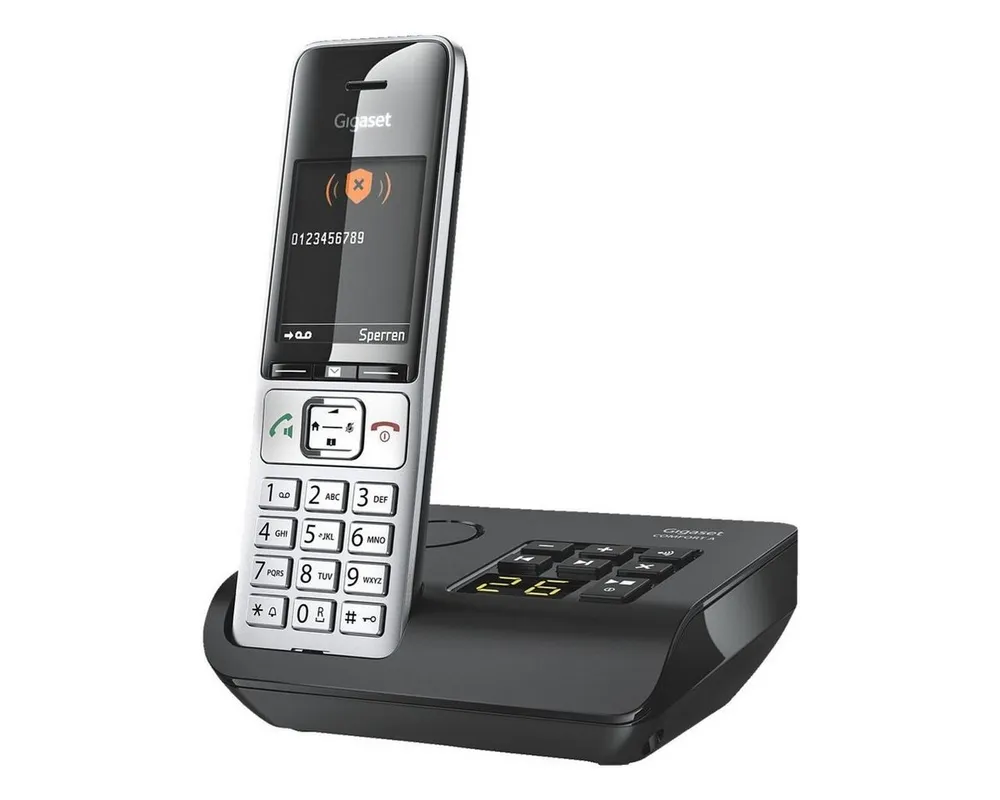 Gigaset COMFORT 500A Schnurloses DECT-Telefon (Mobilteile: 1, mit integriertem AB)