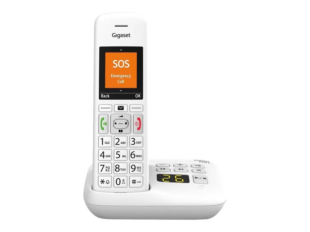 Gigaset Gigaset E390A weiß Schnurloses DECT-Telefon