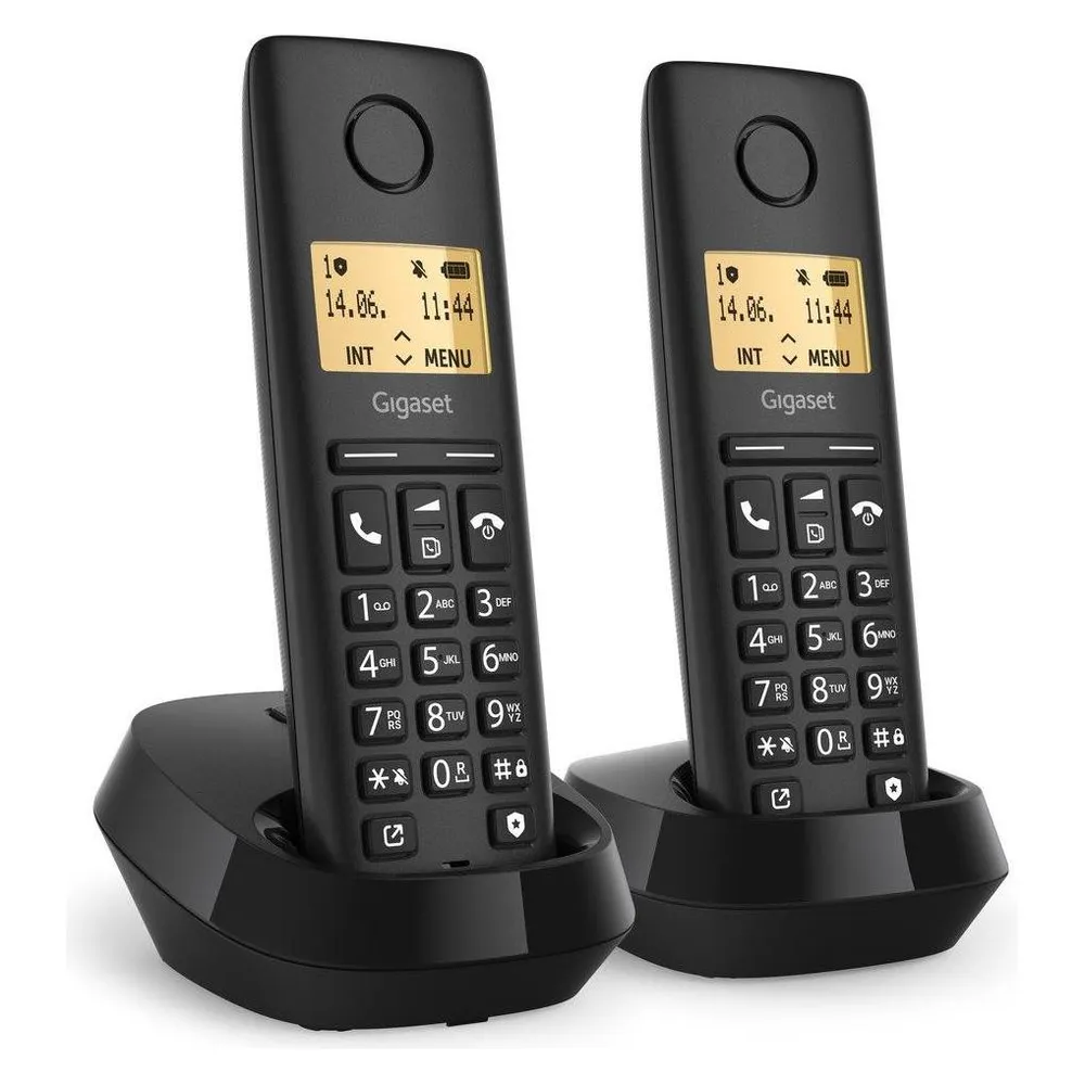 Gigaset Pure 100 Duo DECT Clip Eco sw