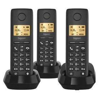 Gigaset Pure 100 Trio DECT Clip Eco sw