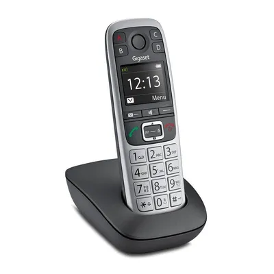 Telefon Gigaset E560 DECT/Analog Schwarz Silber Kabellos 150 Kontakte