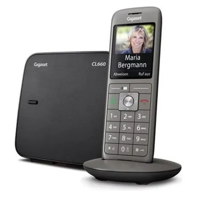Gigaset CL660 Analog/DECT-Telefon Anthrazit Anrufer-ID
