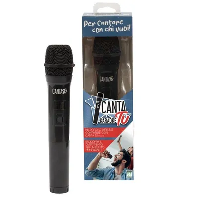 Mikrofon Giochi Preziosi DVM150 kabellos RF für Karaoke schwarz