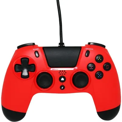 Gioteck VX4 Kabelgebundener Controller Rot für PS4/PC