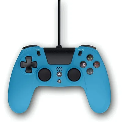 Gioteck VX-4 Blauer kabelgebundener Controller für PS4/PC