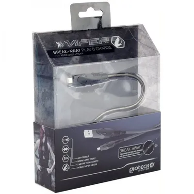 Gioteck Viper 2 m Spiel- und Ladekabel für PS4 und Xbox One