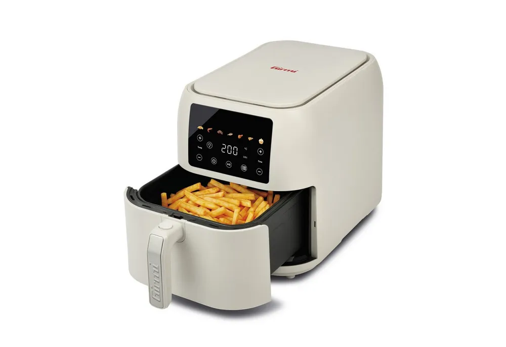 Girmi Heißluftfritteuse FG9201 Ecofrit Deep FG92 8 Liter, 7 Programme, Antihaftbeschichtung, 1700 W, Digitaldisplay, Rezeptbuch, Sicherheitstaste, XXL-Kapazität