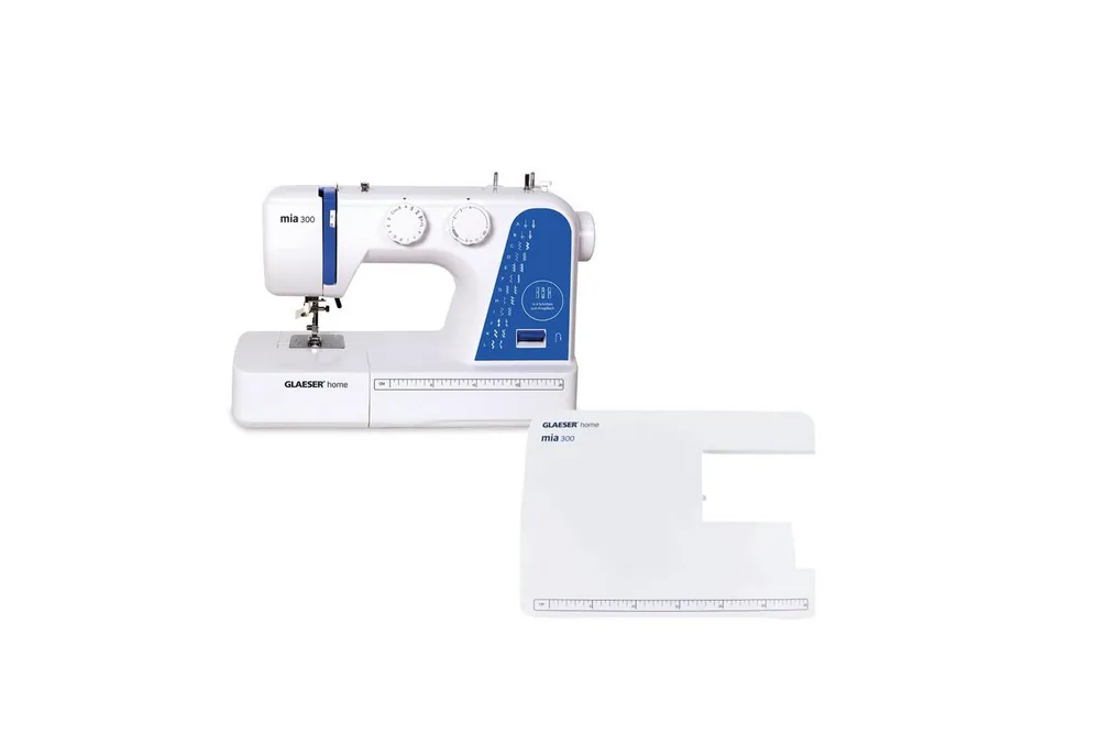 GLAESER home Nähmaschine Nähmaschine easy GLAESER® home mia 300 inkl. Anschiebetisch, 24 Programme
