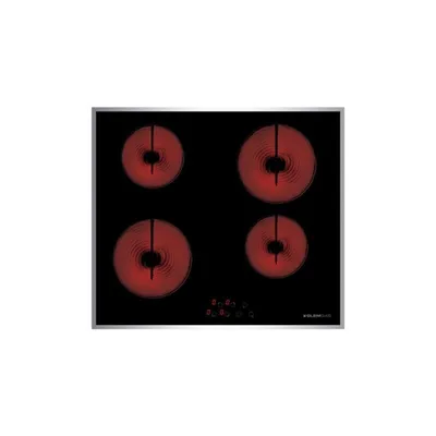 Glaskeramikkochfeld GLEM GAS GTH64TCIX2 4 Zonen 60 cm Schwarz Edelstahl