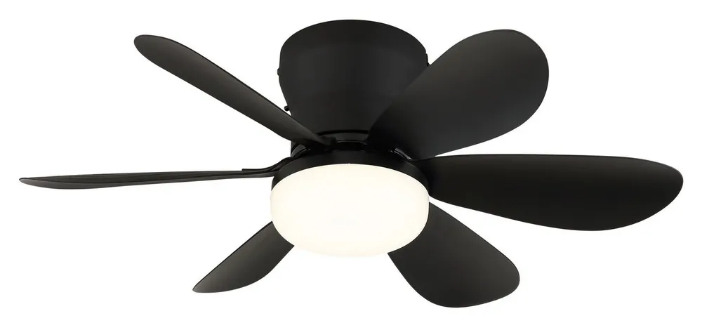 GLOBO LIGHTING Deckenventilator Deckenventilator Delores SW-SW mit LED & Fernbedienung, Mit Nachtlicht-Funktion