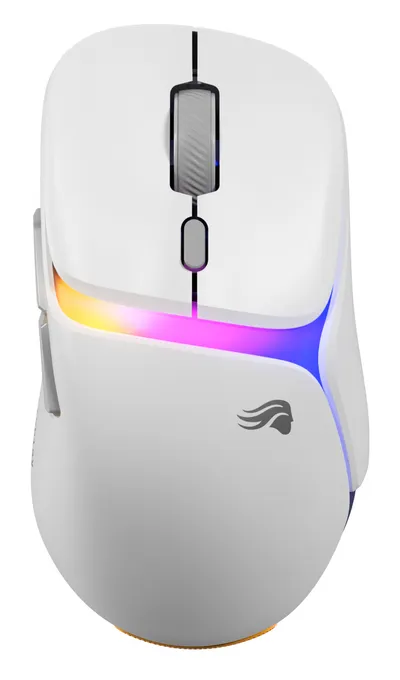 Ratón GLORIOUS Model D3 Wireless Bluetooth RF 30000DPI Weiss RGB 6 Tasten