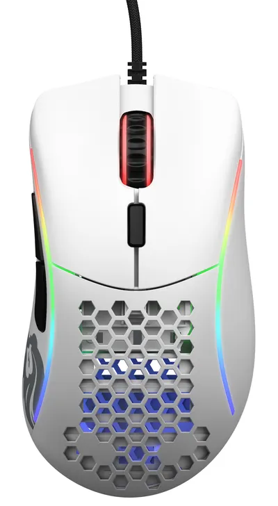 Glorious Model D Minus Gaming-Maus 12000DPI Weiß