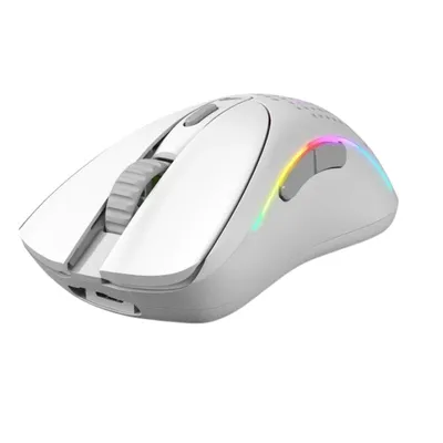 Glorious Model D 2 Kabellose Gaming-Maus 2,4 GHz / Bluetooth 26000 DPI Weiß
