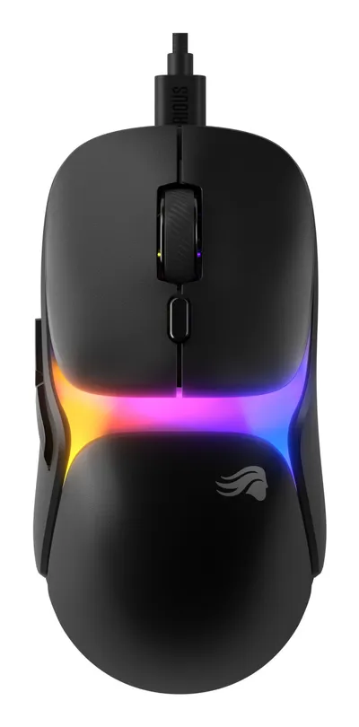 Ratón Glorious Model O3 Wired USB 30000DPI Schwarz RGB 6 Tasten Gaming