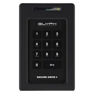 Festplatte Glyph SecureDrive+ 4TB SSD SATA III mit Tastatur und Verschlüsselung