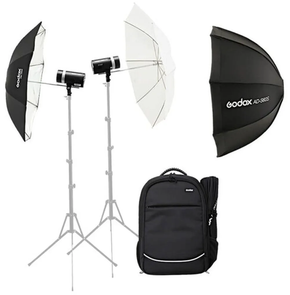 Godox AD300pro II Kit TTL WITSTRO Studio-Set mit with Akku & Rucksack